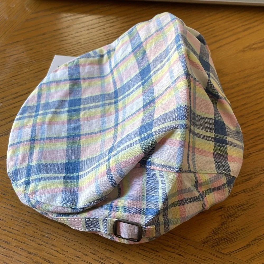 Janie and Jack Plaid Newsboy Cap Size 2T to 3 NWOT